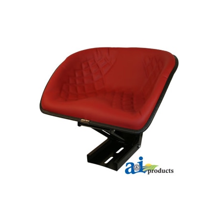 A & I Products Bucket Style Seat, RED 21" x18" x13" A-BS100RD